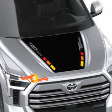 TRD Blackout Wide Stripe Hood Vinyl Decal Sticker for Toyota Tundra 2022_2