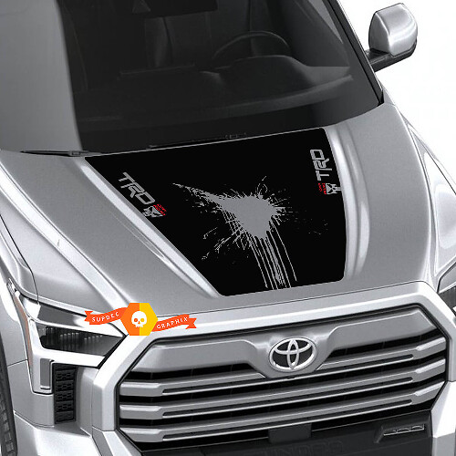New Toyota Tundra 2022 Hood TRD SR5 Blood Punisher Wrap Decal Sticker Graphics SupDec Design
