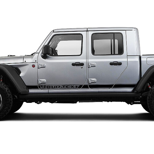 Pair Rocker Panel Doors Jeep Gladiator 2019 2020 2021 For Both Sides Vinyl Graphics Decal Sticker
