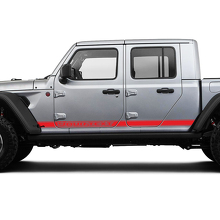 Pair Rocker Panel Doors Jeep Gladiator 2019 2020 2021 For Both Sides Vinyl Graphics Decal Sticker
 3