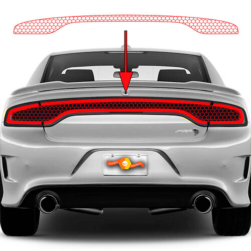 Dodge Charger SRT Hellcat Widebody Tail Light Honeycomb Vynil Decal Sticker Graphics
