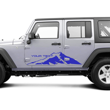 2 New JEEP Wrangler Unlimited 4 Door Decal Sticker Mountains side Graphics Decal Sticker
 2