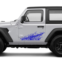2 New JEEP Wrangler destroyed Decal Sticker Mountains side Graphics Decal Sticker
 2