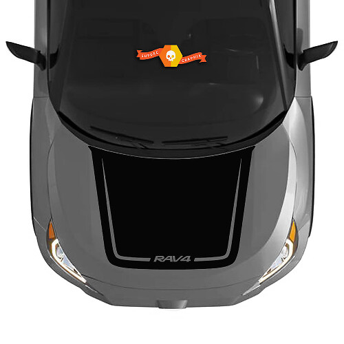 Hood RAV4 Decal Sticker Graphic Kit for Toyota RAV4 2019 - 2022 vinyl decal sticker
