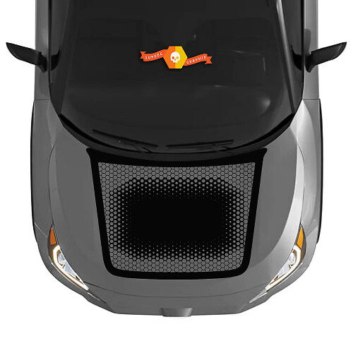 Hood Hexagon Honeycombs Decal Sticker Graphic Kit for Toyota RAV4 2019 - 2022 vinyl decal sticker
