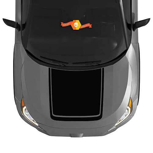 Contoured Blackout Hood Vinyl Decal Sticker for Toyota RAV4 2019-2022