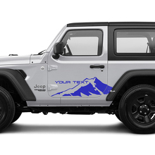 2 New JEEP Wrangler Door side Decal Sticker Mountains Graphics Decal Sticker
 2