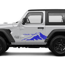 2 New JEEP Wrangler Door side Decal Sticker Mountains Graphics Decal Sticker
 2