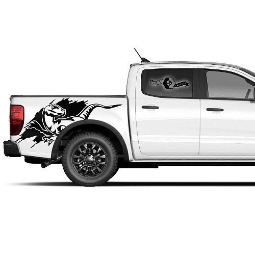 Pair New Ford Ranger Raptor 2022 Splash logo Side Bed Graphics Decal sticker
