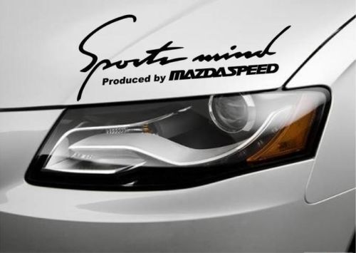Sports Mind Produced by Mazdaspeed Hood Vinyl Decal Sticker for Mazda MX-5 Miata