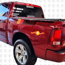 Topographic 4x4 Side Stripes Vinyl Decals for Dodge Ram 1500_2