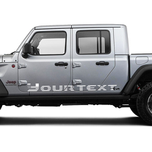 Pair Jeep Gladiator Doors AU Flag Side Rocker Panel Vinyl Graphics Decal Sticker
 2