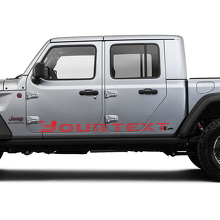 Pair Jeep Gladiator Doors AU Flag Side Rocker Panel Vinyl Graphics Decal Sticker
 3