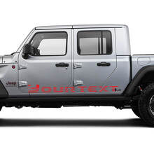 Pair Jeep Gladiator Doors AU Flag Side Rocker Panel Vinyl Graphics Decal Sticker
 3