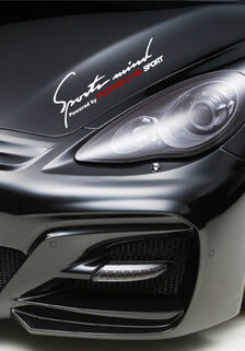 2 Sports mind powered by Porsche Cayenne Panamera Decal sticker
