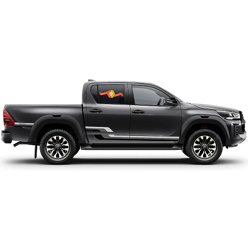 3 Colours Stripes for Tacoma Retro Side Bed Vinyl Stickers Decal fit to Toyota Tacoma Toyota Truck
