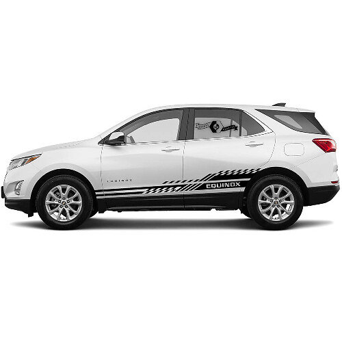 Pair 2021 Side Stripe Chevrolet Equinox Rocker Panel Graphics Decals Vinyl Decal Sticker
