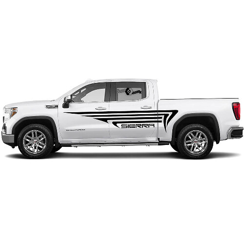 Pair Decals Sticker Side Bed Arrows Splash Kit for GMC Sierra 1500 Doors Side Vinyl Stickers Decal Graphic
