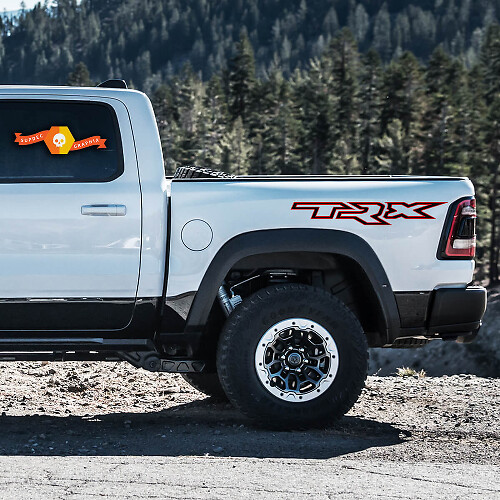 TRX Outline Lettering Side Vinyl Decals for Dodge Ram Rebel 1500 TRX