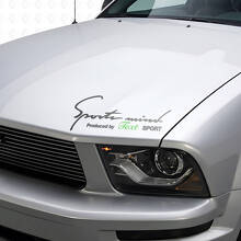 Custom Lettering Sports Mind Hood Vinyl Decal Sticker _3