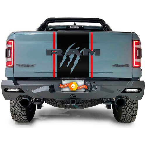 Scratch Claws Tailgate And Side Bed Graphics Decal Sticker 2 Colours for Dodge Ram 1500