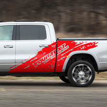 Mud Splash Supercharged Side Vinyl Decal Kit for Dodge Ram Rebel 2021+_2