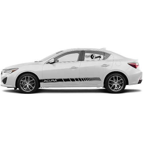 Pair Acura 2021TLX Doors Side Any Color Logo Graphics Acura TLX Car Racing Vinyl Decal Sticker
