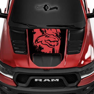 Dodge Ram Rebel 2022+   2023+ 1500 TRX T-Rex Hood Destroyed TRX Truck Vinyl Decals Graphics
