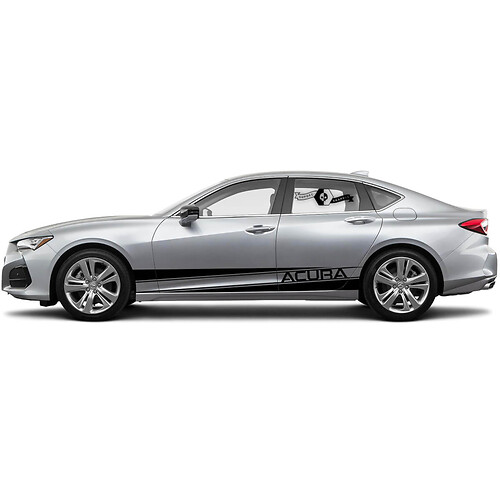 2x 2021 Acura TLX Doors Side New Rocker Panel  Acura TLX Car Racing Vinyl Decal Sticker
