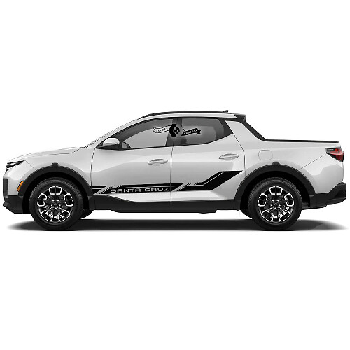 Modern Rally Side Door Vinyl Decal Kit for Hyundai Santa Cruz