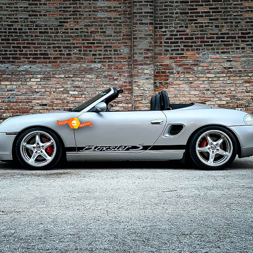2x Porsche 986 özel Boxster Yarış Sürümü Yan Şeritler Kiti Etiket Sticker
