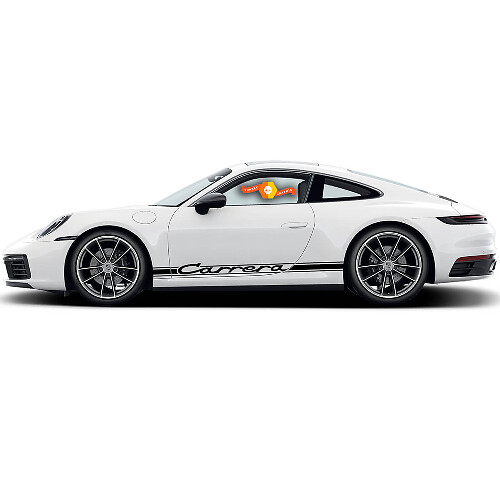 Carrera Classic Side Stripes Vinyl Decals Pair for Porsche 911