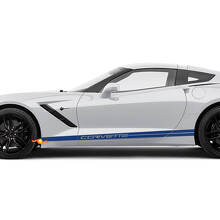 Corvette Rocker Panel Stripes Vinyl Decals Sticker for Chevy Corvette C8
 3