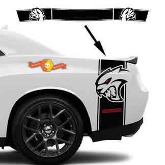 Dodge Challenger side and tail band HELLCAT Decal Sticker graphics
