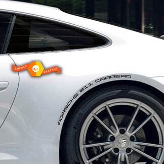 2 Porsche 911 Carrera Side Decal Wheel Arches Kit Decal Sticker
