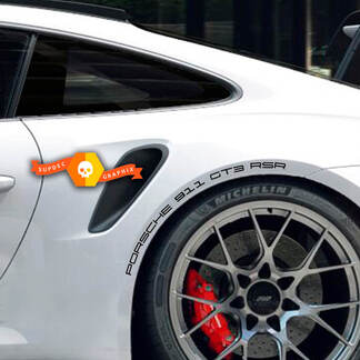 2 Porsche 911 Carrera GT3 RS Side Decal Wheel Arches Kit Decal Sticker
