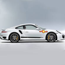 2 Porsche 911 Side Decal Rocker Panel Stripes Doors Kit Decal Sticker
 2
