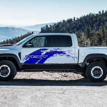 Mud Splash Custom Text Side Door Vinyl Decal Sticker for RAM 1500 Rebel, TRX 2019-2026_2
