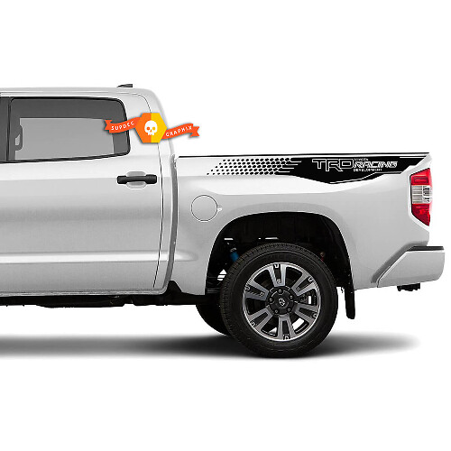 2 TRD Toyota Tundra TRD Honeycombs Racing Development Bed Side Decals Vinyl Sticker
