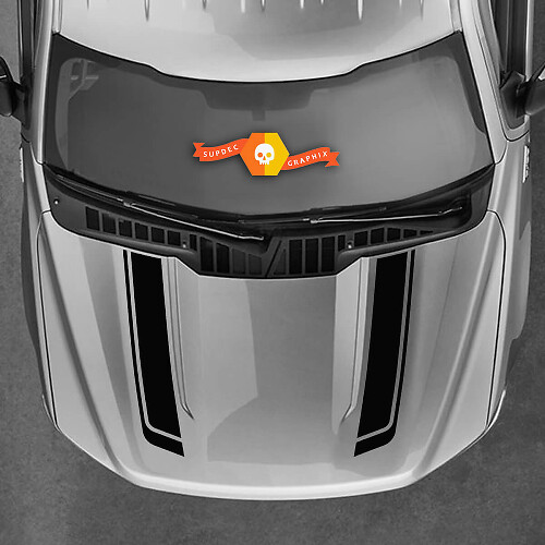 Dual Hood Stripes Vinyl Decals for Musclecar Maverick FX4 2022