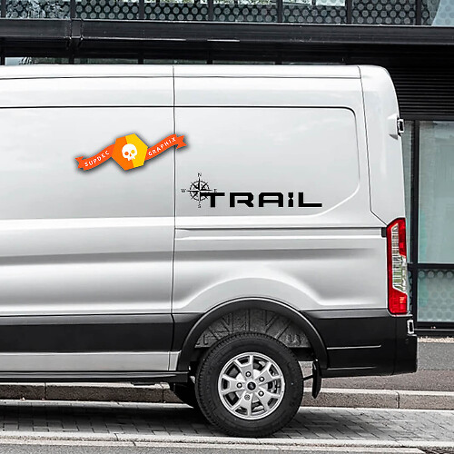 Compass Trail Logo Vinyl Stickers Decals for Ford Transit-Trail