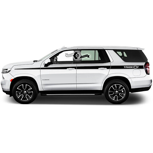 Pair 2020+ New Graphics Chevrolet Tahoe Door Stripe Logo Car Racing Vinyl Decal Sticker
