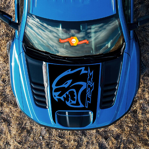TRX Hellcat Hood Vinyl Decal For Dodge Ram 