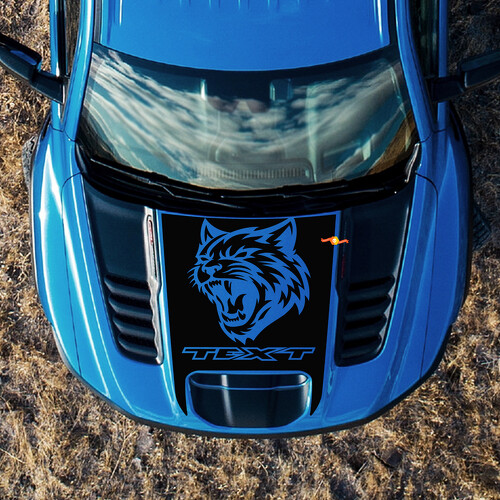 Wildcat Logo Hood Vinyl Decal Sticker for RAM 1500 TRX 2021-2024