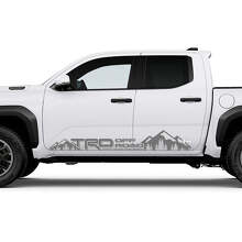 TRD off Road Mountains Side Rocker Panel Vinyl Decal Sticker for Toyota Tacoma_2