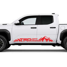 TRD off Road Mountains Side Rocker Panel Vinyl Decal Sticker for Toyota Tacoma_3