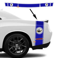 Rumble Bee Style Stripes Bedside Trunk Vinyl Decal Sticker for Dodge Challenger 2022-2023_3