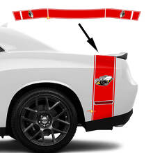 Rumble Bee Outline Stripes Bedside Trunk Vinyl Decal Sticker for Dodge Challenger 2022+_2