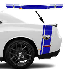 Rumble Bee Dual Stripes Bedside Trunk Vinyl Decal Kit for Dodge Challenger 2022+_3