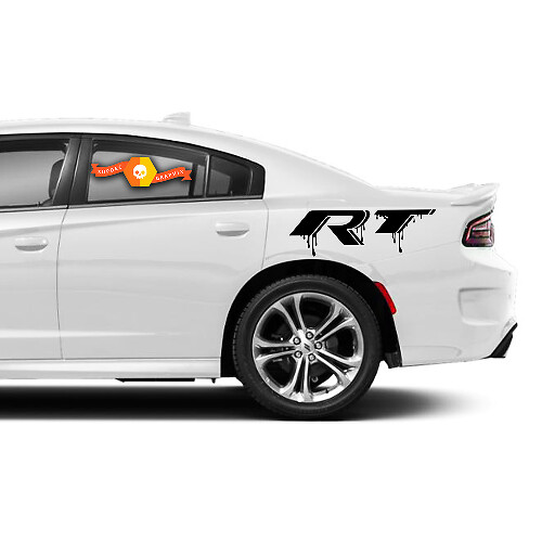 Pair Decal Graphics Paint Streaks Vinyl Vehicle Dodge RT Hemi Mopar Charger RT 392  Challenger RT Stickers
